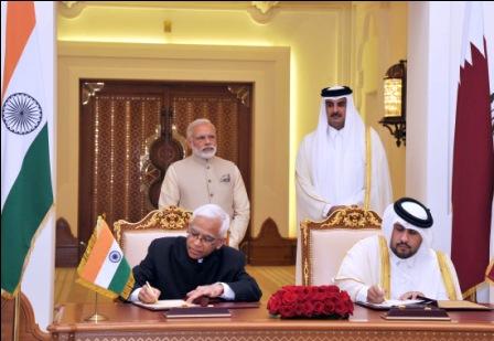 Indian PM’s visit to Qatar. India & Qatar sign seven agreements