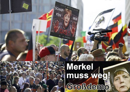 Protests, discontent against Chancellor Merkel growing in Germany