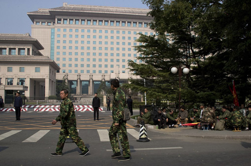 Chinese soldiers protest against Chinese Government’s policies