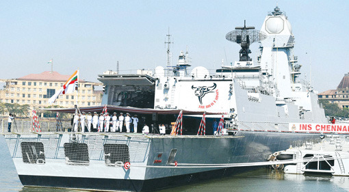 Largest ever destroyer of Indian make ‘INS Chennai’ commissioned into Indian Navy