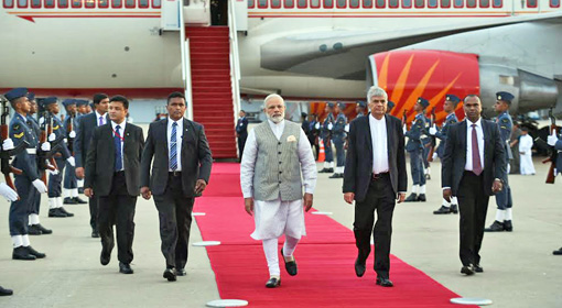 Indian Prime Minister`s visit to Sri Lanka