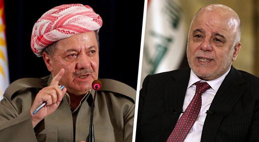 Iraqi Kurdistan President Masoud Barzani slams Iraqi PM, says Iraq should not threaten them with sanctions, rather prepare for dialogue