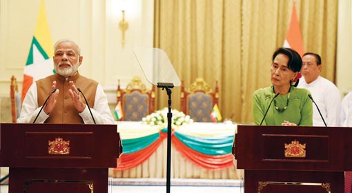 Indian Prime Minister Narendra Modi shared Myanmar’s concern about ‘extremist violence’ during his visit to the country.