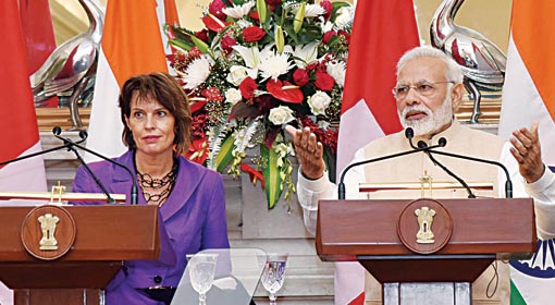 Swiss President Doris Leuthard visits India, both countries to deepen ties, fight against Black Money and tax evaders