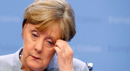 German Chancellor Merkel fails to form govt after coalition talks fail.