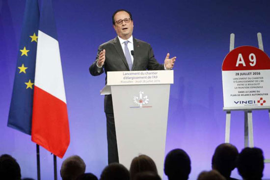 आतंकवादी हमलों के खिलाफ़ फ्रान्स नॅशनल गार्ड की स्थापना करेगा : राष्ट्राध्यक्ष हॉलांदे