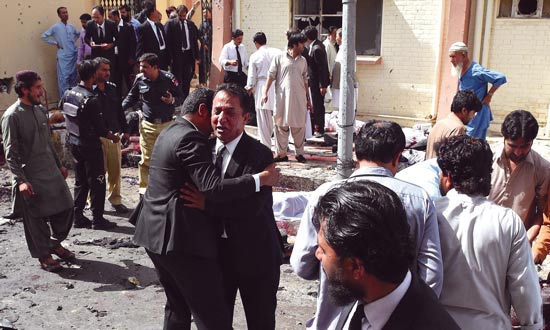 पाकिस्तान के क्वेटा हमले में ७५ की मौत