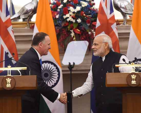 भारत की ‘एनएसजी’ सदस्यता को न्यूझीलंड का समर्थन; भारत दौरे पर आए न्यूझीलंड के प्रधानमंत्री की घोषणा