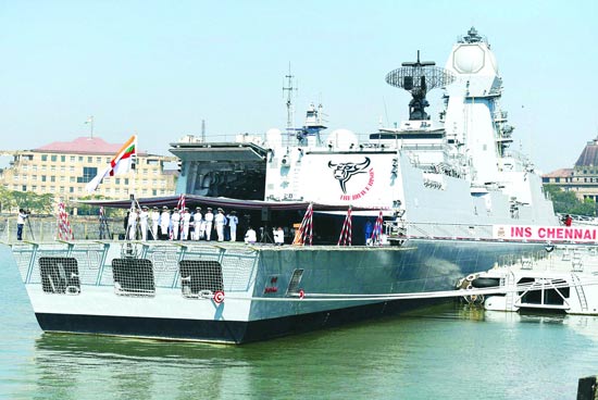 भारतीय बनावट का सबसे बड़ा ध्वसंक पोत ‘आयएनएस चेन्नई’ नौसेना में शामिल