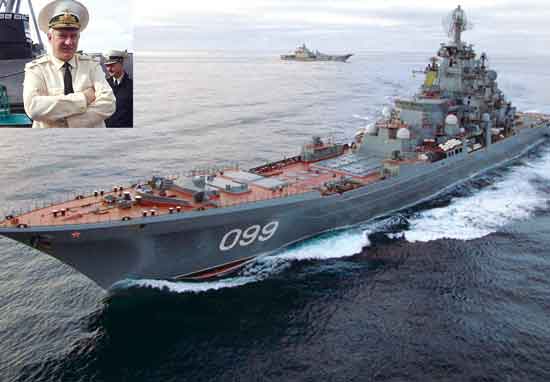 रशियन नौसेना के आर्क्टिक के साथ साथ, भूमध्य और अटलांटिक सागरी क्षेत्र में भी विस्तार के संकेत