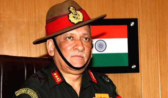 ’सर्जिकल स्ट्राईक कर भारत ने आवश्यक संदेश दिया’ : सेनाप्रमुख जनरल बिपीन रावत