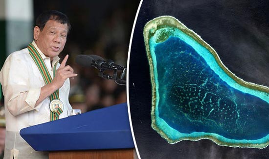 ‘फिलिपाईन्स की सेना ‘साऊथ चायना सी’ के द्वीपों पर कब्ज़ा कर लें’ : राष्ट्राध्यक्ष दूअर्ते के आदेश
