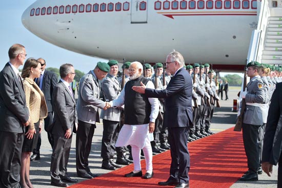 प्रधानमंत्री मोदी जर्मनी यात्रा पर