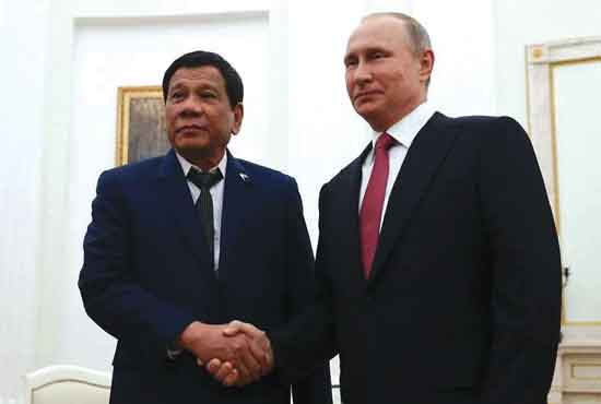 रशिया-फिलिपाईन्स में ११ महत्त्वपूर्ण समझौतों पर दस्तखत; रक्षा और परमाणुऊर्जा सहयोग का समावेश