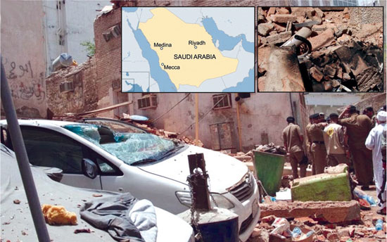 सौदी अरेबिया में भीषण आतंकवादी हमलों की कोशिश नाकाम; आत्मघाती हमलेवार ढेर, पाँच पुलीसकर्मियों समेत ११ लोग घायल