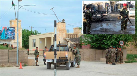 तालिबान का अफगानी सेना के शिवीर पर हमला ३० सैनिक एवं ८० आतंकवादी मारे गये