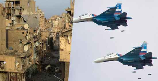 सिरिया में रशिया के हवाई हमले में ‘आयएस’ के २०० से ज्यादा आतंकवादी ढेर