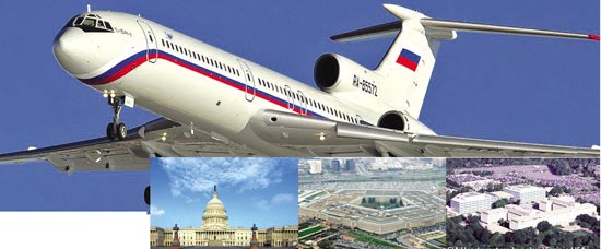 रशियन हवाई जहाज अमरीका के पेंटागॉन और कॅपिटल बिल्डिंग पर मंडराया