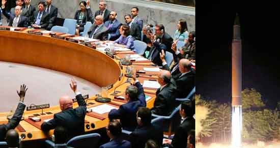 संयुक्त राष्ट्रसंघ के उत्तर कोरिया पर कड़े प्रतिबन्ध – अमरिकी राष्ट्राध्यक्ष की ओर से प्रतिबंधों का स्वागत