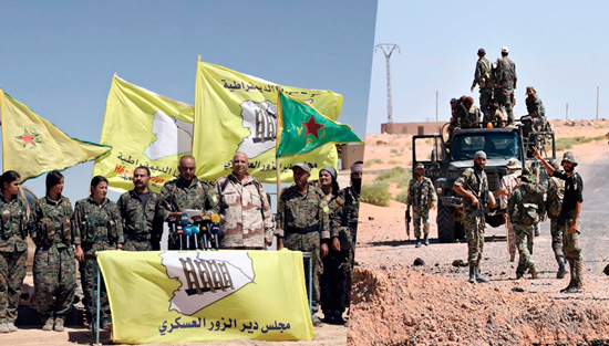 सीरियन सेना के साथ साथ अमरीका समर्थक बागी ‘देर अल-झोर’ में दाखिल