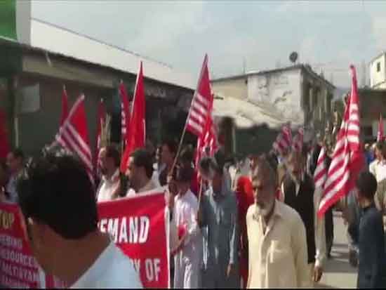 पाकिस्तान के विरोध में पीओके में जोरदार प्रदर्शन