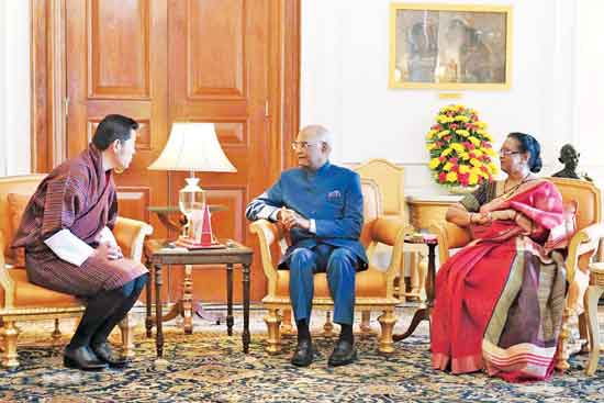 भूतान के राजा भारत दौरे पर