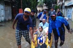 Former Sangli urban bank ex-chairman Bapu Saheb Pujari has been rescued from his home safely