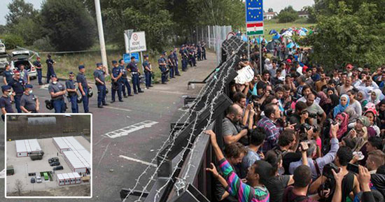 Hungary opens second military base along border to stop migrants