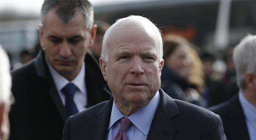 The US would increase intervention in Europe to stop Russia signaled US Senator John McCain