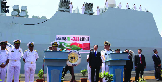 China’s destroyers at Karachi Port in Pakistan