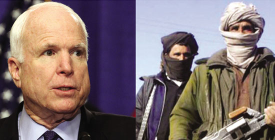 US Senator Sen John McCain calls for imposition of diplomatic, military & economic costs on Pakistan