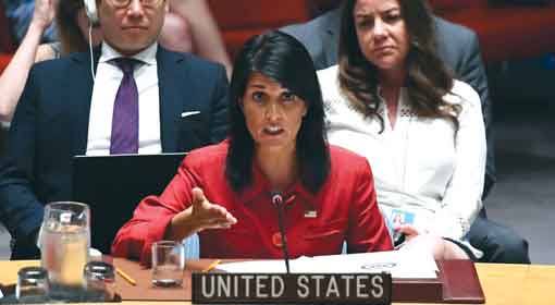 US Ambassador to the United Nations, Nikki Haley says that the time for dialogue with North Korea is over, stern action required now